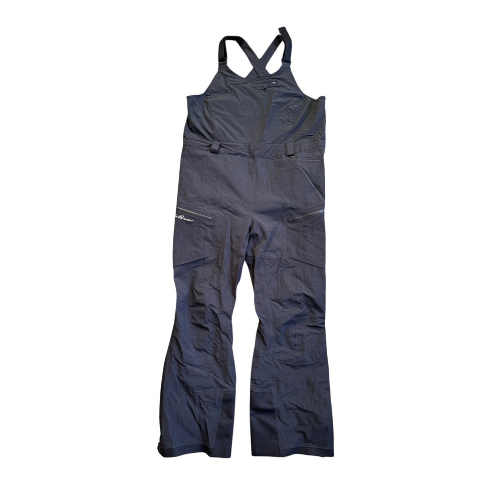 Eddie Bauer First Ascent Bib Women XL Black Excellent BC Freshline Ski Pants